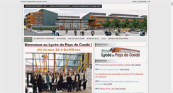 Desktop Screenshot of lycee-paysdeconde.fr