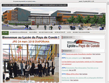 Tablet Screenshot of lycee-paysdeconde.fr